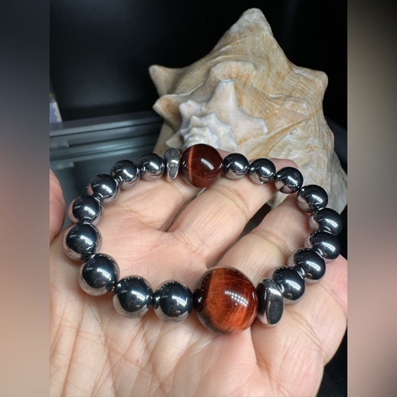 (JOEHANNA) TERAHERTZ  NATURAL STONES  BRACELET size 7” - Picture 8 of 11